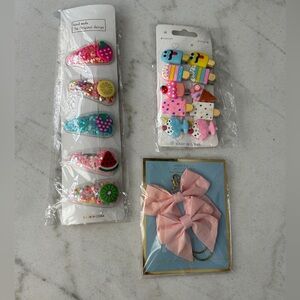 Fun Hair Clip and Bow Set